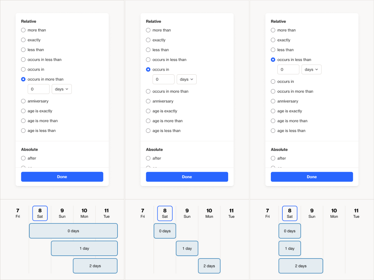 time-based filters