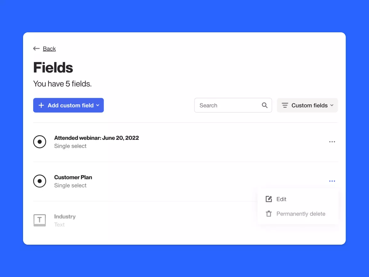 fields ui