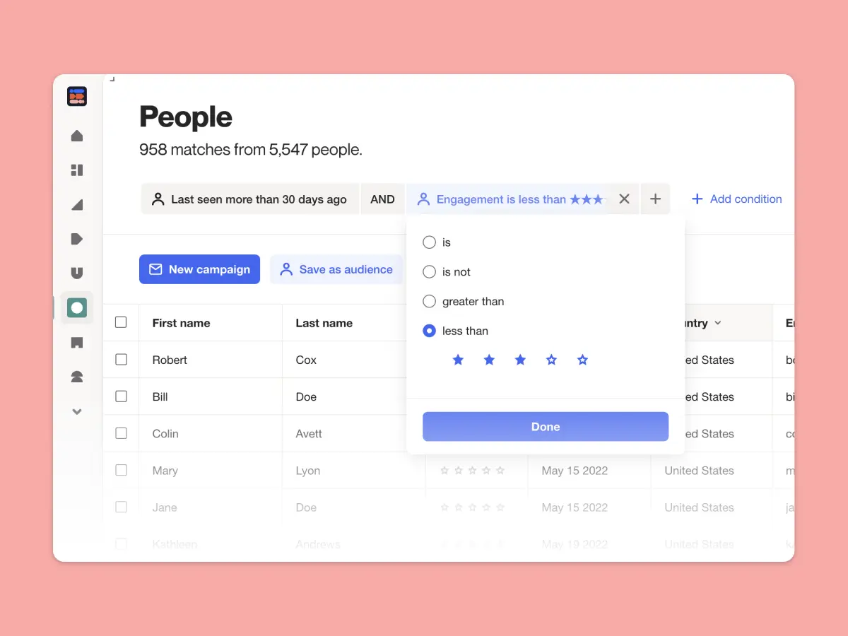 Audience segmentation
