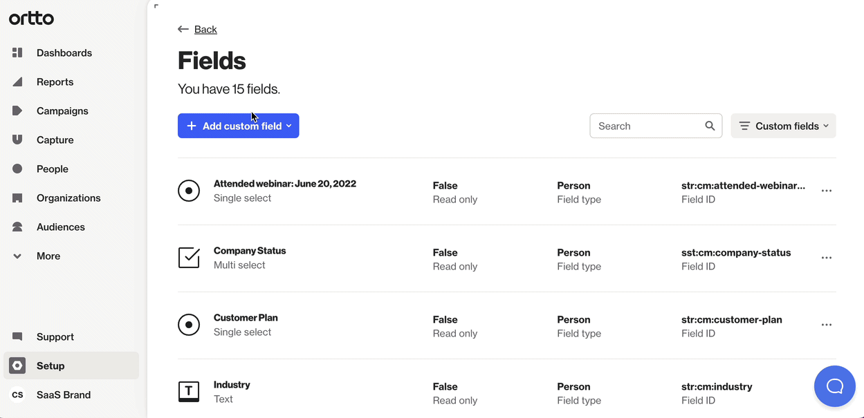 How to use custom fields