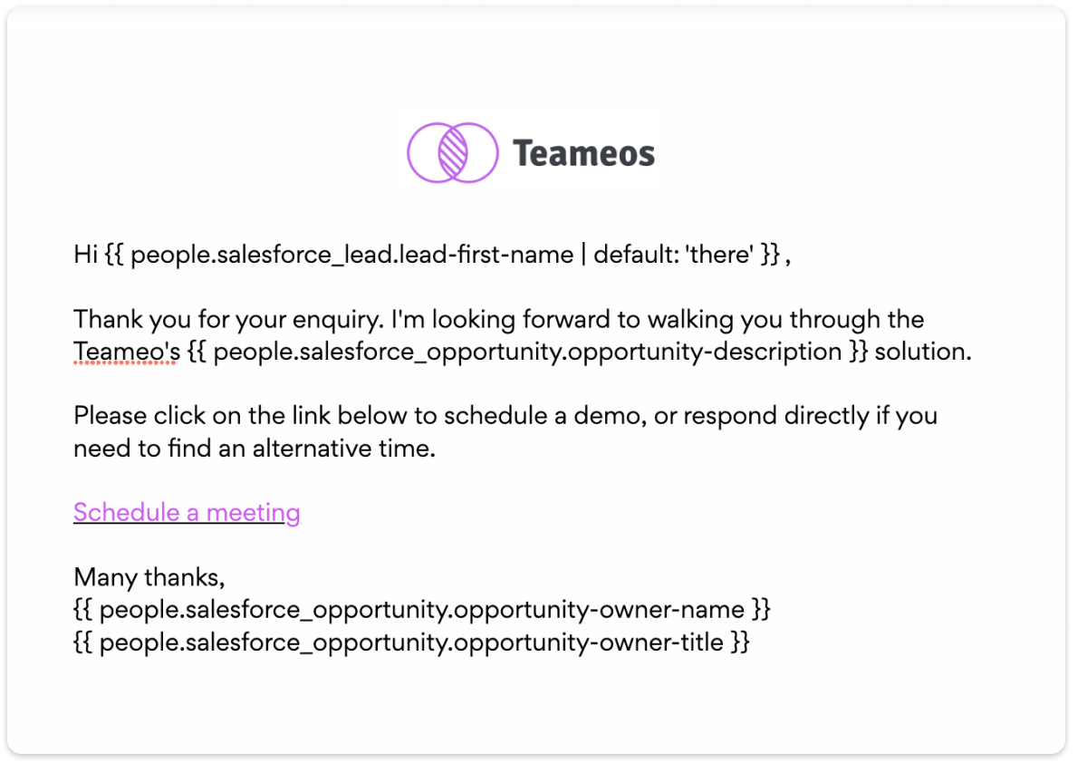 using salesforce custom objects in emails