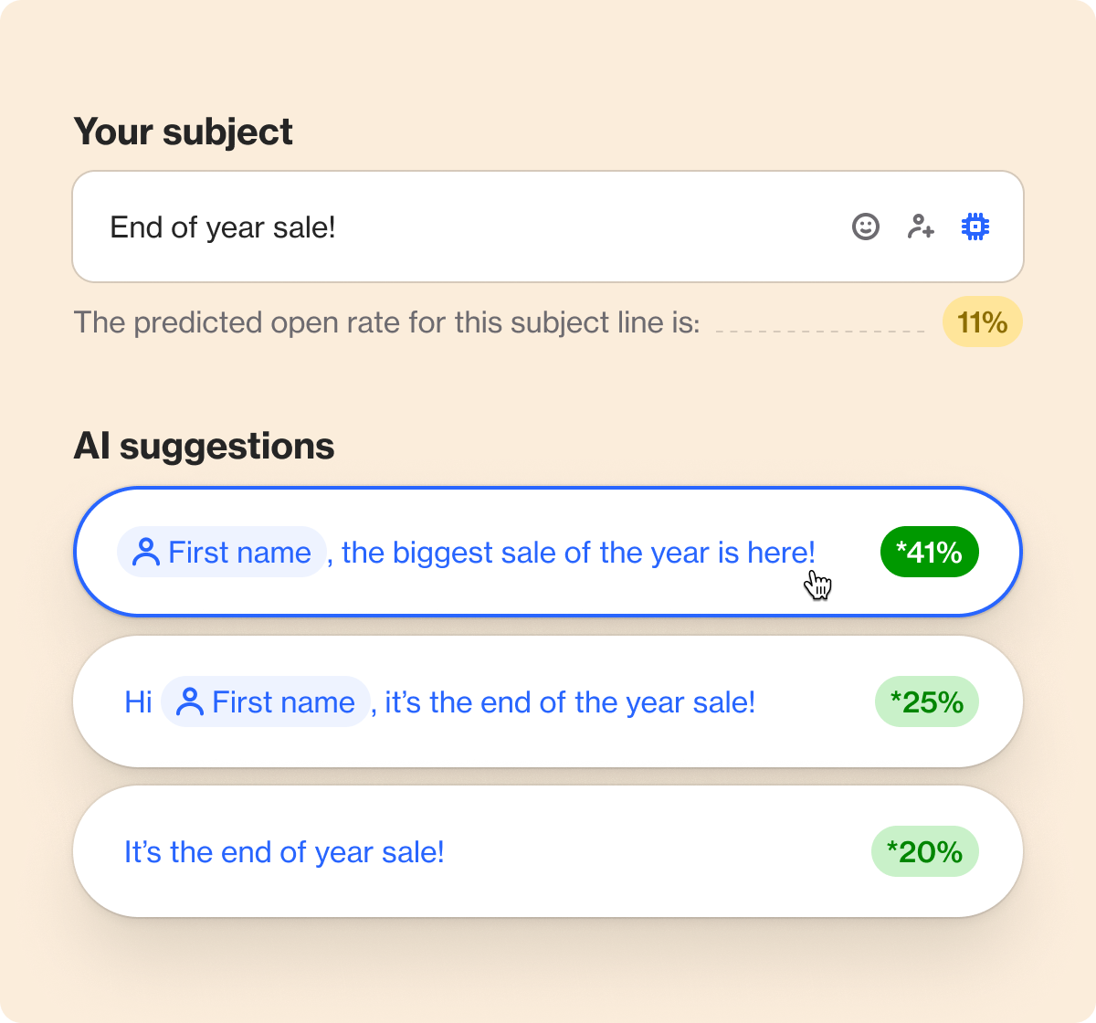 Increase revenue with AI subject line open rate prediction